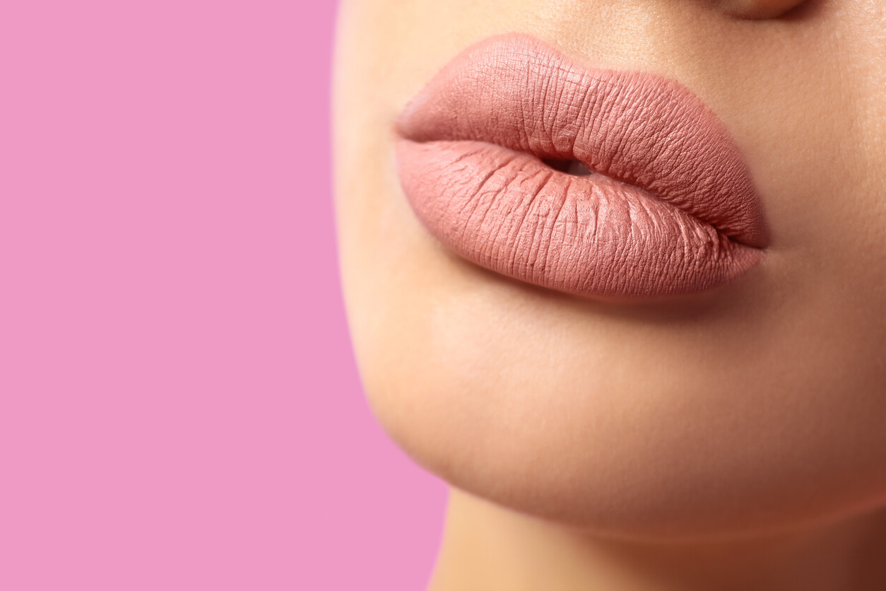 detalle labios mujer